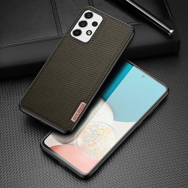 Dux Ducis Fino case is made of nylon material for Samsung Galaxy A73 green 18