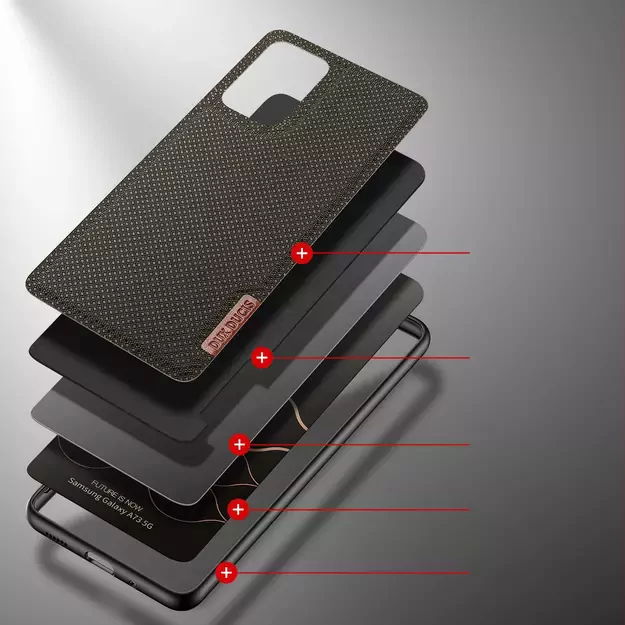Dux Ducis Fino case is made of nylon material for Samsung Galaxy A73 green 10