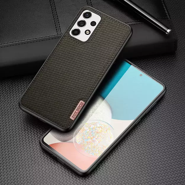 Dux Ducis Fino case is made of nylon material for Samsung Galaxy A73 green 9