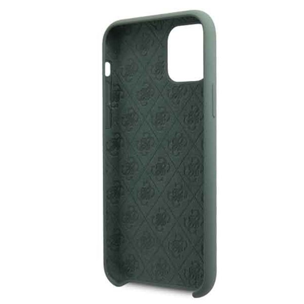 Guess GUHCN58LS4GKA iPhone 11 Pro khaki hard case Silicone 4G Tone On Tone 3