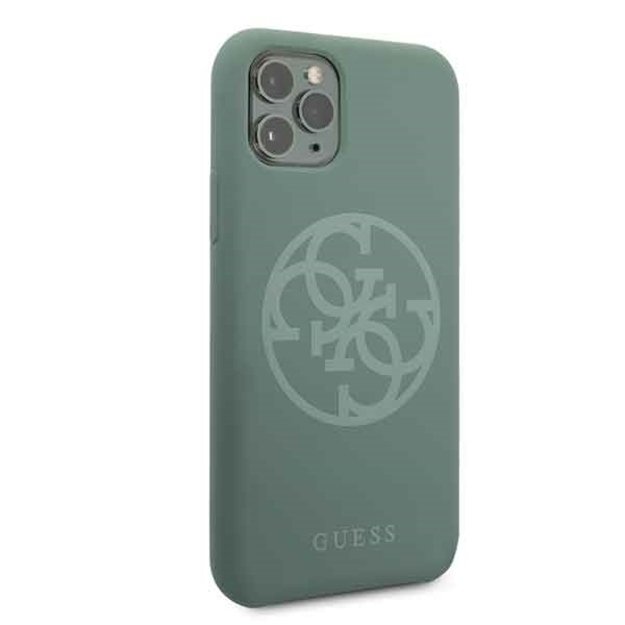 Guess GUHCN58LS4GKA iPhone 11 Pro khaki hard case Silicone 4G Tone On Tone 4