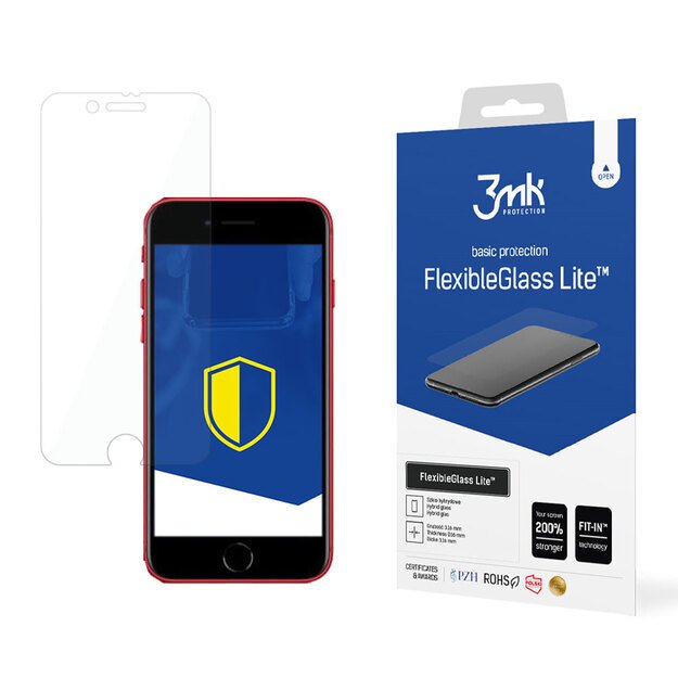 Hybrid glass 3mk FlexibleGlass Lite™ for iPhone SE 2020 / SE 2022