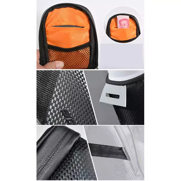 Rockbros C7-1 waterproof bicycle bag with saddle mounting 1.5l - black 14