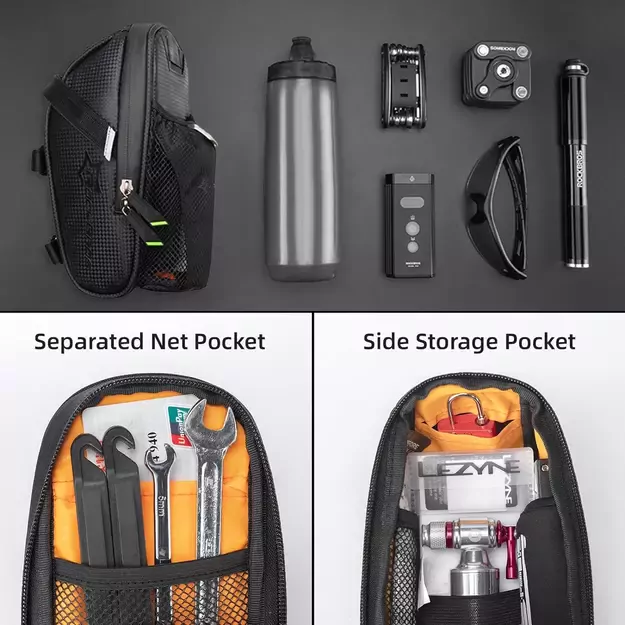 Rockbros C7-1 waterproof bicycle bag with saddle mounting 1.5l - black 20