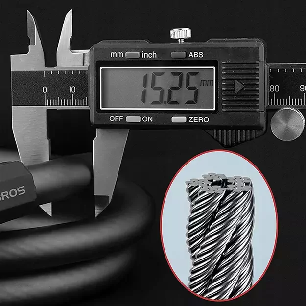 Rockbros RKS507-1BK bicycle lock with combination 1.8 m - black 10