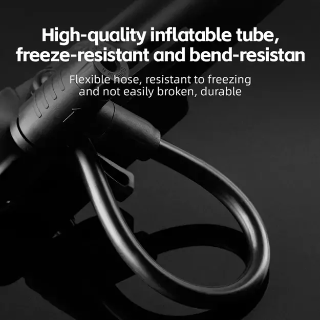 Rockbros 42310006001 bicycle pump with pressure gauge - black 2