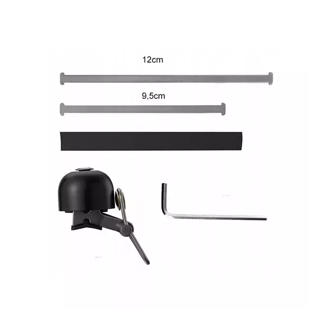 Rockbros 15-1BBK retro bicycle bell - black 1