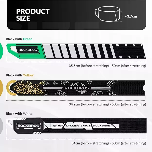 Rockbros reflective tape 49210008001 - green 6