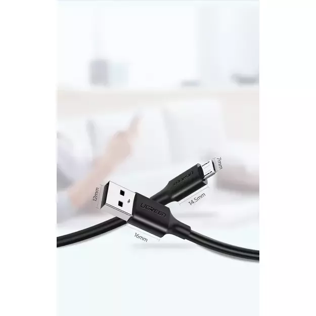 Ugreen US289 60136 micro USB / USB-A cable 1m - black 2