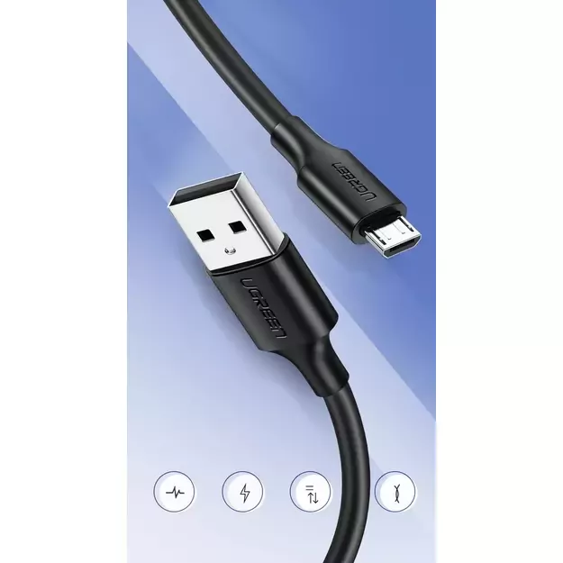 Ugreen US289 60136 micro USB / USB-A cable 1m - black 3