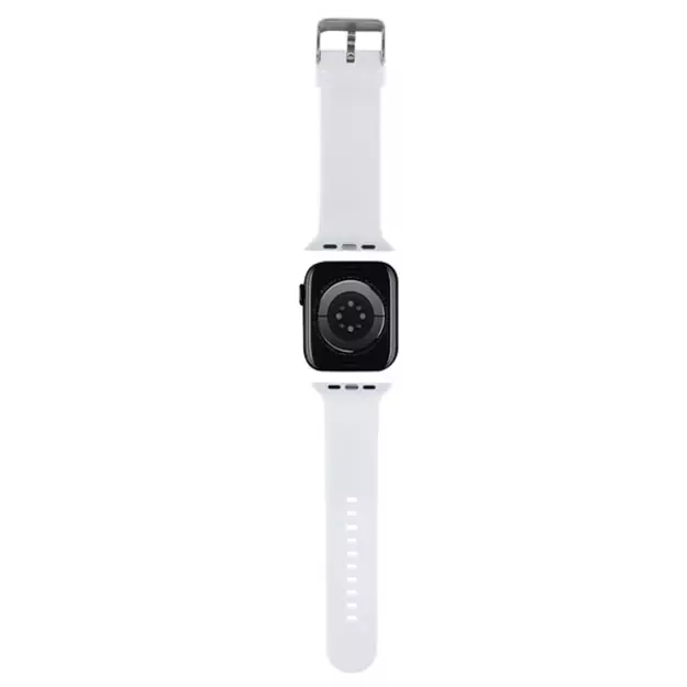 Karl Lagerfeld 3D Rubber Karl&Choupette Heads strap for Apple Watch 38/40/41mm - white 1