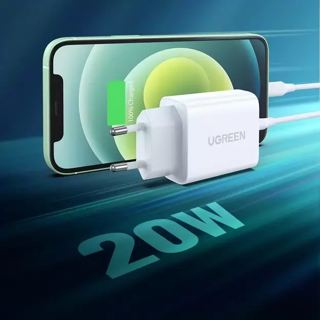 Ugreen USB charger Power Delivery 3.0 Quick Charge 4.0+ 20W 3A white (60450) 2