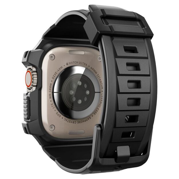 Spigen Rugged Armor Pro Apple Watch Ultra (49mm) Strap Case - Black 9