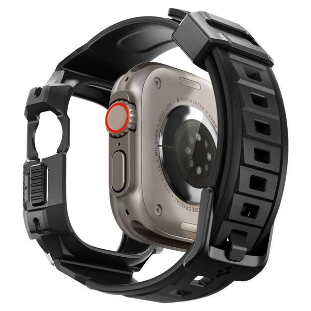 Spigen Rugged Armor Pro Apple Watch Ultra (49mm) Strap Case - Black 3