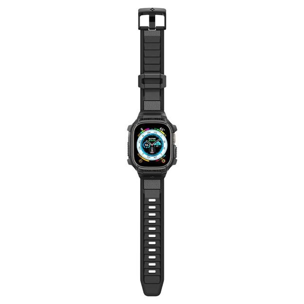 Spigen Rugged Armor Pro Apple Watch Ultra (49mm) Strap Case - Black 8