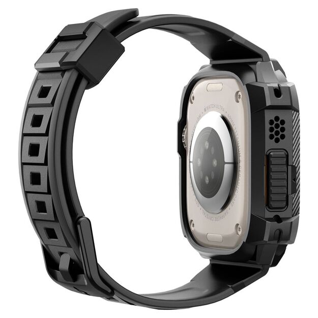 Spigen Rugged Armor Pro Apple Watch Ultra (49mm) Strap Case - Black 12