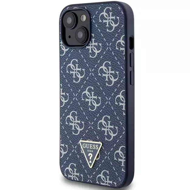 Guess 4G Triangle Metal Logo case for iPhone 15 Plus / 14 Plus - blue 8