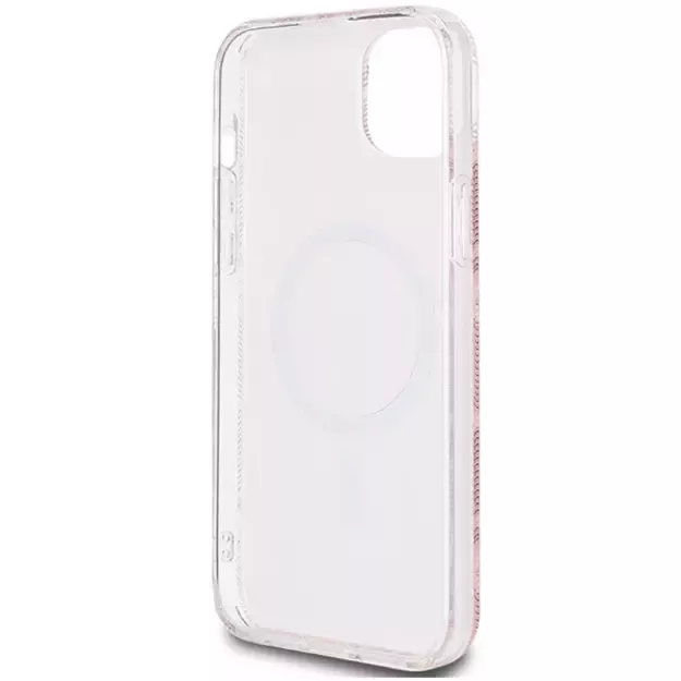 Guess IML GCube MagSafe case for iPhone 15 Plus / 14 Plus - pink 13
