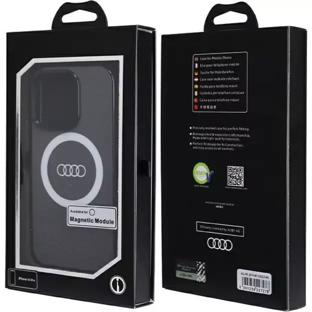 Audi IML Big Logo MagSafe case for iPhone 14 Pro - black 6