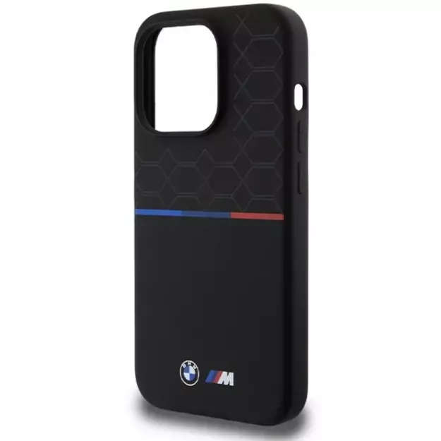 BMW M Silicone Pattern MagSafe case for iPhone 15 Pro - black 5