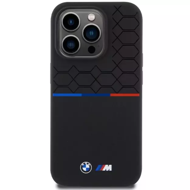 BMW M Silicone Pattern MagSafe case for iPhone 15 Pro - black 2