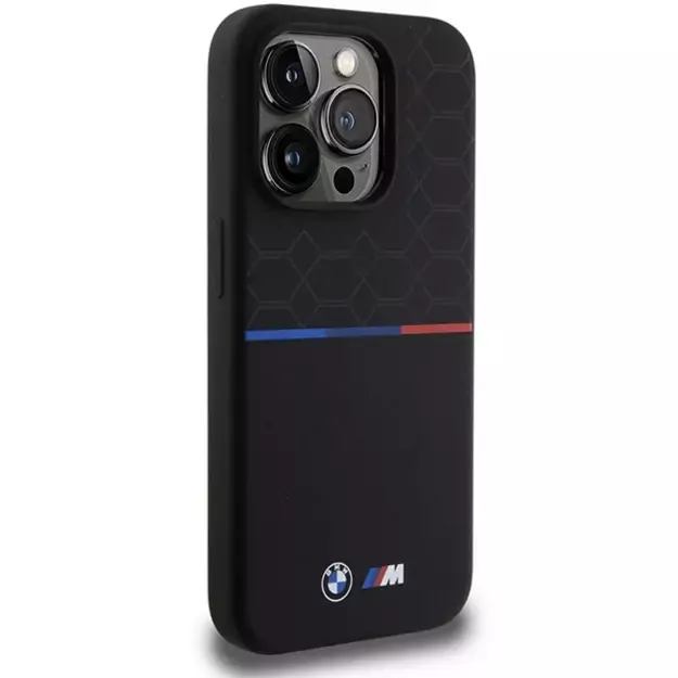 BMW M Silicone Pattern MagSafe case for iPhone 15 Pro - black 3