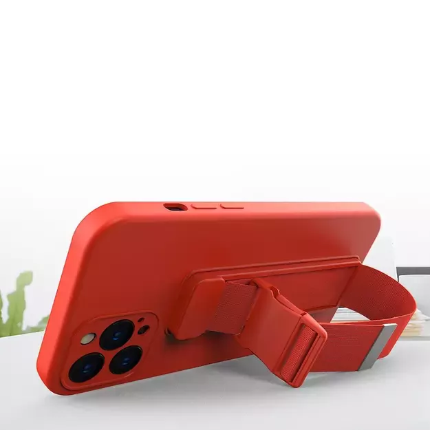 Rope Case Silicone Cover with Lanyard Purse Lanyard Strap for Redmi Note 11 Pro Red 23