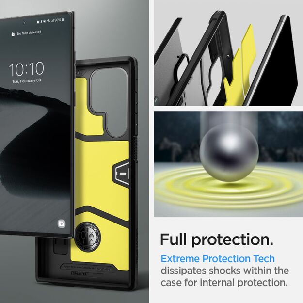 Spigen Tough Armor Case for Samsung Galaxy S22 Ultra - Black 8