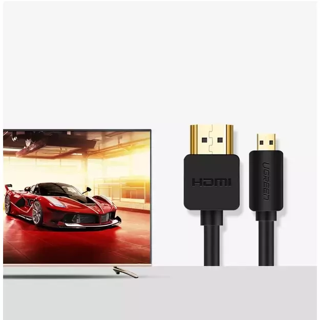 Ugreen cable HDMI - micro HDMI cable 19 pin 2.0v 4K 60Hz 30AWG 1.5m black (30102) 5