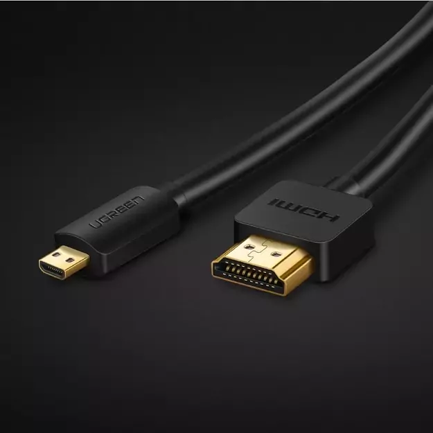Ugreen cable HDMI - micro HDMI cable 19 pin 2.0v 4K 60Hz 30AWG 1.5m black (30102) 9
