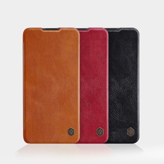 Nillkin Qin leather holster case for Xiaomi Redmi Note 9T 5G brown 4