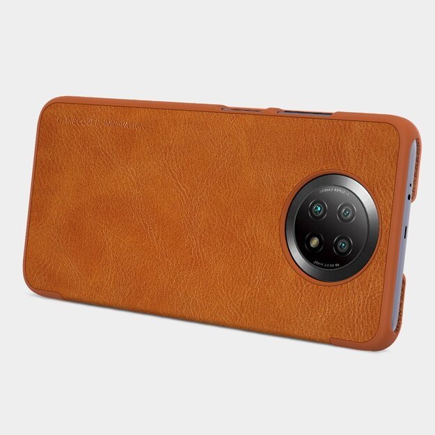 Nillkin Qin leather holster case for Xiaomi Redmi Note 9T 5G brown 5