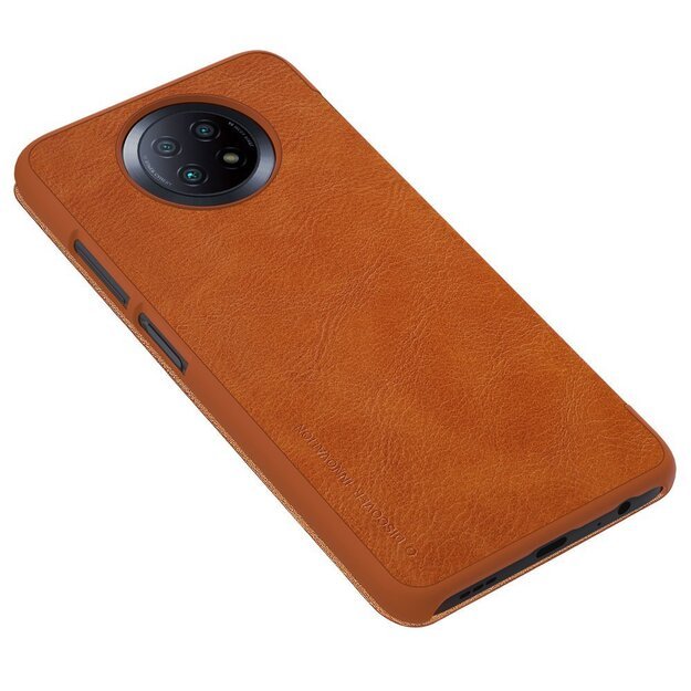 Nillkin Qin leather holster case for Xiaomi Redmi Note 9T 5G brown 3