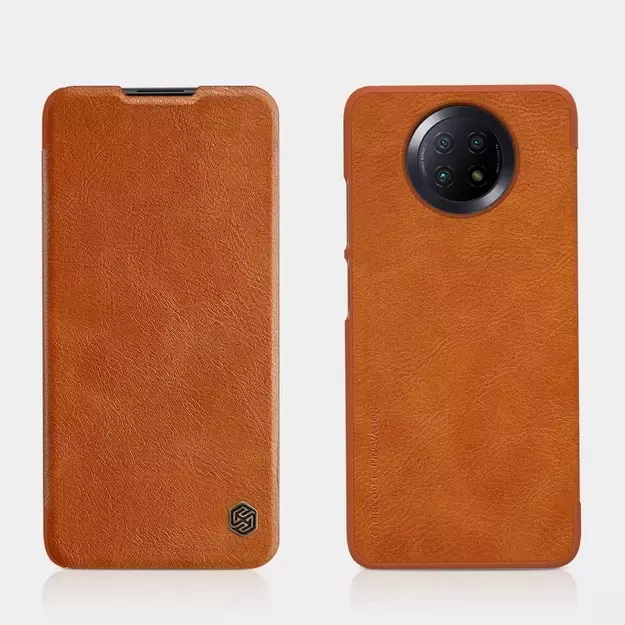 Nillkin Qin leather holster case for Xiaomi Redmi Note 9T 5G brown 31