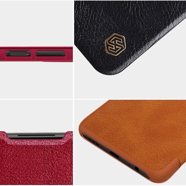 Nillkin Qin leather holster case for Xiaomi Redmi Note 9T 5G brown 23