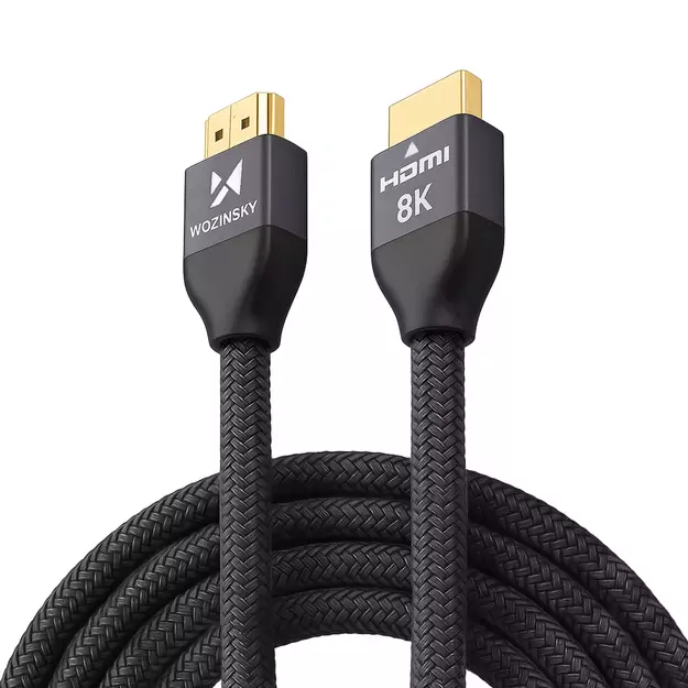 Wozinsky cable HDMI 2.1 8K 60 Hz 48 Gbps / 4K 120 Hz / 2K 144 Hz 5 m Silver (WHDMI-50)