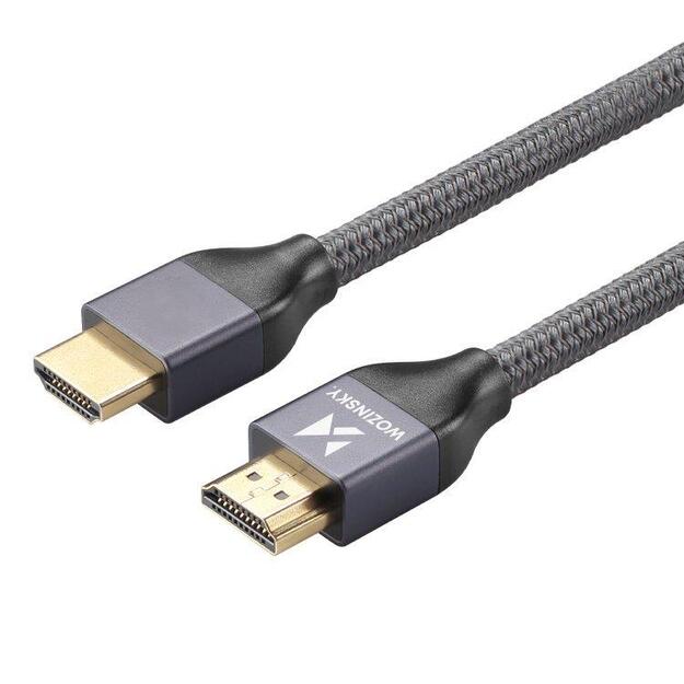 Wozinsky cable HDMI 2.1 8K 60 Hz 48 Gbps / 4K 120 Hz / 2K 144 Hz 5 m Silver (WHDMI-50) 10