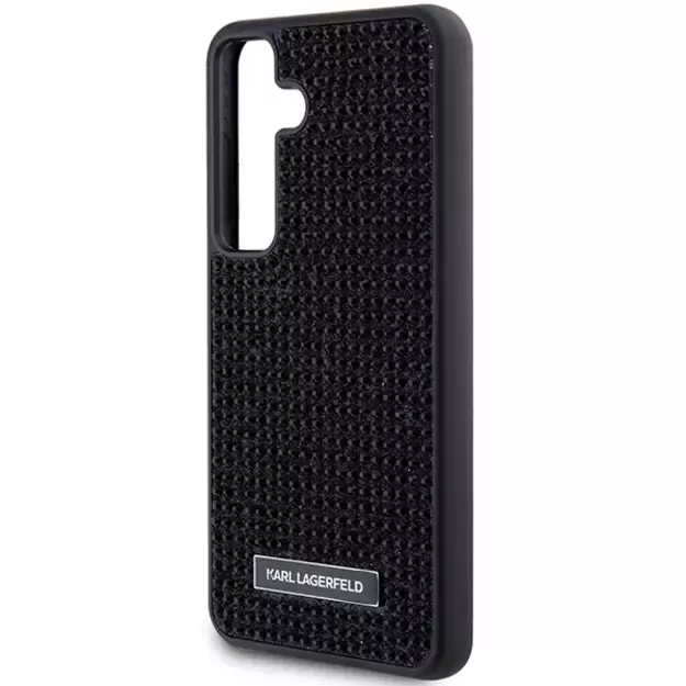 Karl Lagerfeld Rhinestone Metal Logo case for Samsung Galaxy S24+ - black 5