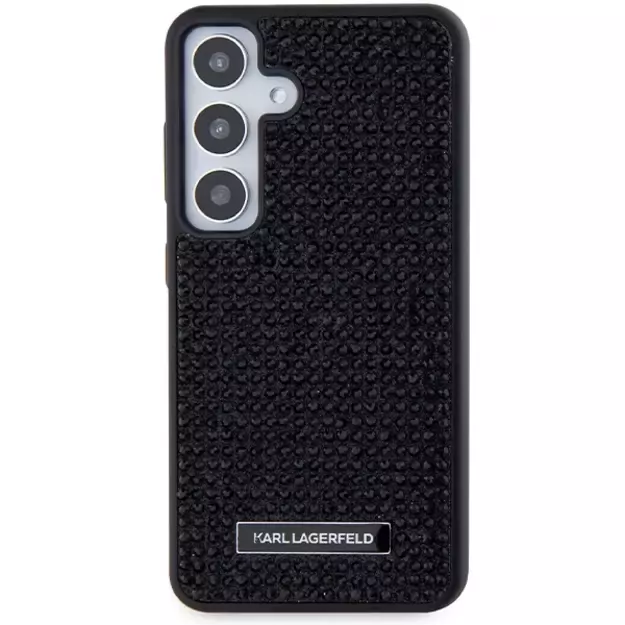 Karl Lagerfeld Rhinestone Metal Logo case for Samsung Galaxy S24+ - black 2