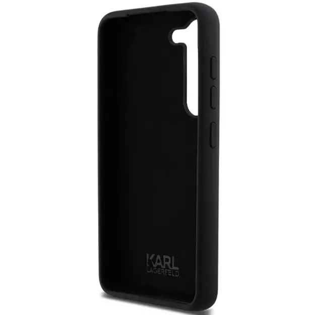 Karl Lagerfeld Silicone Ikonik Metal Pin case for Samsung Galaxy S23+ - black 6