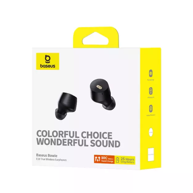 Baseus Bowie E18 Wireless TWS ENC IPX4 Earphones - Black 6