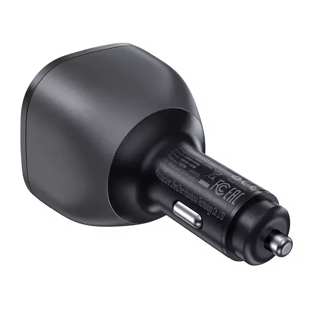 Acefast B14 car charger 165W 2x USB-C 1x USB-A - black 2