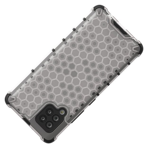Honeycomb Case armor cover with TPU Bumper for Samsung Galaxy A42 5G transparent 14