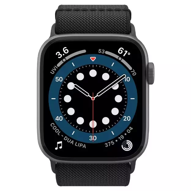 Spigen Fit Lite Strap for Apple Watch 4/5/6/7/8/9/SE/Ultra (42/44/45/49 mm) - Black 8