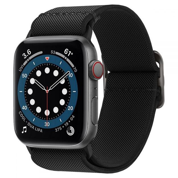 Spigen Fit Lite Strap for Apple Watch 4/5/6/7/8/9/SE/Ultra (42/44/45/49 mm) - Black 13