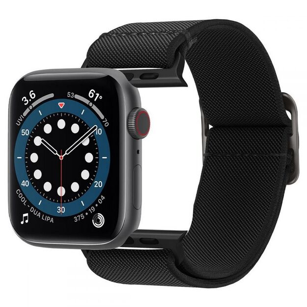 Spigen Fit Lite Strap for Apple Watch 4/5/6/7/8/9/SE/Ultra (42/44/45/49 mm) - Black 24