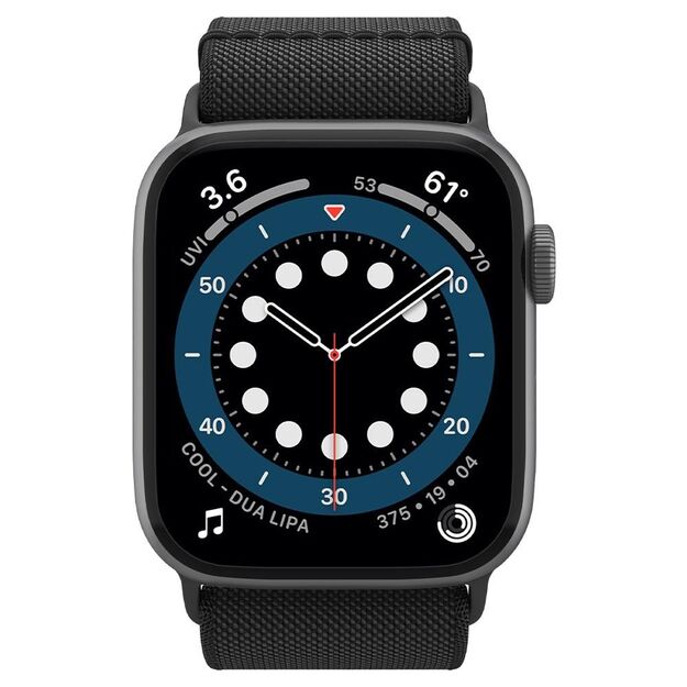 Spigen Fit Lite Strap for Apple Watch 4/5/6/7/8/9/SE/Ultra (42/44/45/49 mm) - Black 20