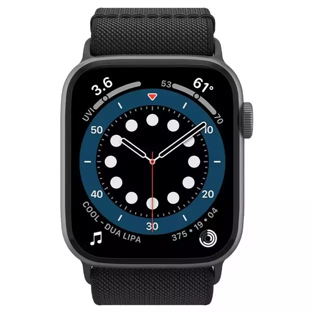 Spigen Fit Lite Strap for Apple Watch 4/5/6/7/8/9/SE/Ultra (42/44/45/49 mm) - Black 2
