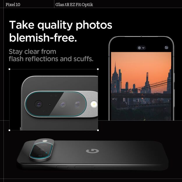 Spigen Optik Glas.tR Camera Protector 2-pack for Google Pixel 10 - Transparent 8