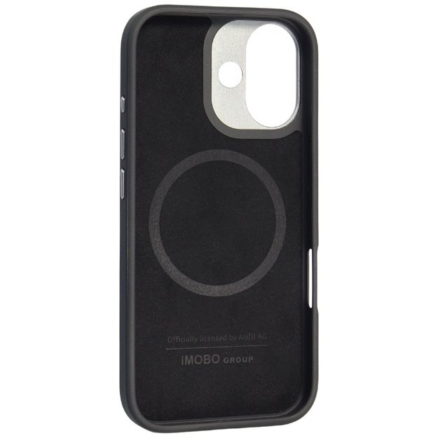 Audi RSQ Carbon Fiber Sport Red Circle MagSafe Case for iPhone 17 - Black 1